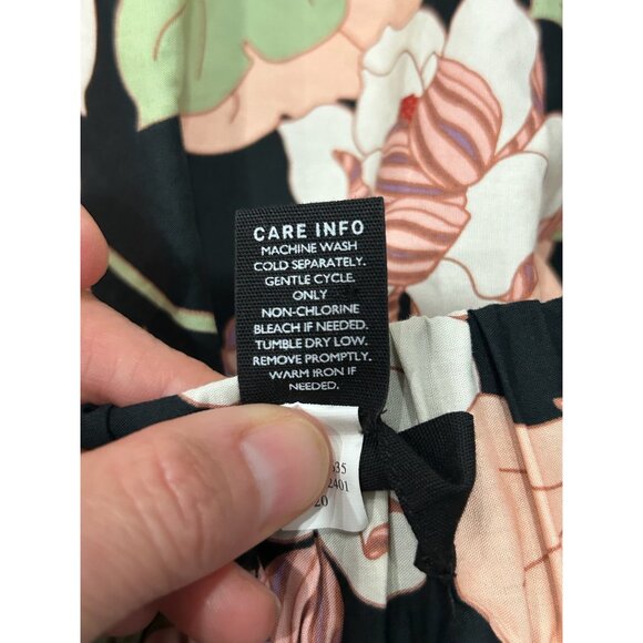 Who What Wear Multicolor Floral Waist Tie Maxi Skirt Size Medium Boho Trendy - Picture 7 of 9